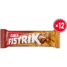 Züber Fıstrık Yer Fıstıklı Kuruyemiş Bar 30G x 12 Adet