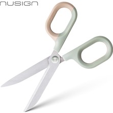 Nusign Güç Tasarruflu Makas 145 mm ENS056 Yeşil Paslanmaz Çelik 1 Adet Ergonomik Tasarım