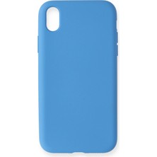 Zenvia Mey Ithalat®  iPhone Xr Kılıf Nano Içi Kadife Silikon - Mavi