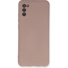 Zenvia Mey Ithalat®  Samsung Galaxy A03S Kılıf Nano Içi Kadife Silikon - Pudra