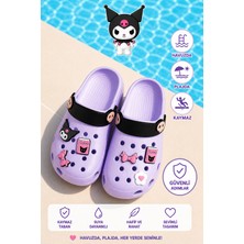 Kids World Kuruomi Karakter Kız Çocuk Önü Kapalı Havuz Plaj Sokak Terliği