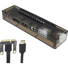 Alfais 4250 Mini Pci E Ekspress V8.0 Harici Ekran Kartı Takma Aparatı Yüksek Performanslı Oyun Dostu