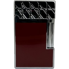 Vindiesel Soft Flame Kırmızı-Gümüş Desenli Çakmak - TR7672