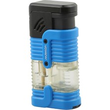 Parmida 3 Torch Pürmüz Mavi-Siyah Puro Çakmağı - TR7260