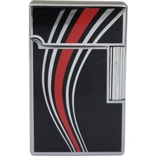 Vindiesel Soft Flame Siyah-Gümüş-Kırmızı Desenli Çakmak - TR7690
