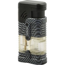 Parmida 3 Torch Pürmüz Karbon Desenli Siyah Puro Çakmağı - TR7262