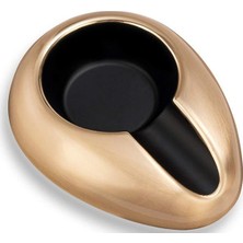 Premium Quality Pq Fırçalı Gold Metal Tekli Puro Küllüğü - TR7048