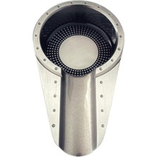Premium Quality Pq Gümüş Gunmetal Porselen Tekli Puro Küllüğü - TR7063