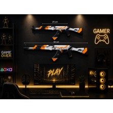 Dekoratif 2d Ak-47 Asiimov | 25 & 50 cm | Oyuncu Odası & Duvar Aksesuarı