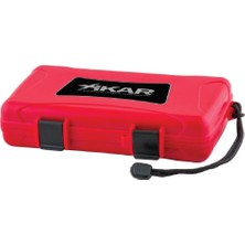 Xikar Kırmızı Seyahat Tipi 5 Humidor Puro Kutusu - TR1868