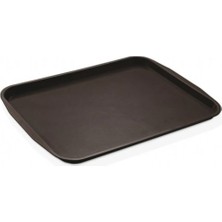Renas Store 10 Adet Siyaidi Boy Plastik Servis Tepsisi Kırılmaz Lokanta Büfe Fast Food Kullanım (44X32 Cm)