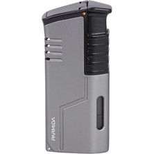 Parmida 3 Torch Pürmüz Gunmetal-Siyah Metal Puro Çakmağı - TR8353