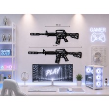 Dekoratif 2d M4A1-S | 20 & 32 cm | Oyuncu Odası & Duvar Aksesuarı