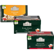 Ahmad Tea Avantaj Paketi 3’lü (English Breakfast  + Ceylon + Englısh Brekfast 100’LÜ Poşet Çay)