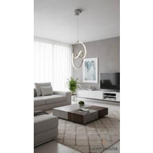 Light House Moderrn Çift Daireli LED Avize 3 Modlu