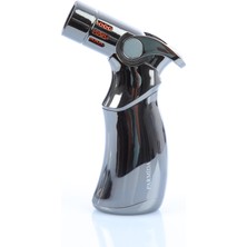 Parmida Dört Torch Pürmüz Gunmetal Masa Tipi Puro Çakmağı