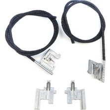 Bross Otomotiv Renault Clio Mk2 1998-2012 Için Sağ Sol Elektrikli Sunroof Kızak Halat ve Metal Ayak Seti