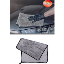 Flora 1 Adet Süper Emici Kurulama Bezi 50X70 Cm, Çizmez Leke Bırakmaz Mikrofiber Oto Araç Kurulama Havlusu F273