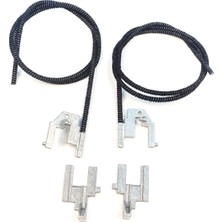 Bross Otomotiv Renault Megane Mk1 Scenic Mk1 Için Elektrikli Sunroof Sağ Sol Kızak Halat ve Metal Ayak Seti