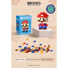 Arvela Bricks Mario Karakteri - Eğitici Oyuncak Figür - Orijinal