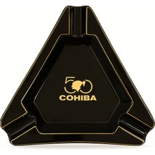 Cohiba 50. Yıl Siyah Porselen Üçlü Puro Küllüğü - TR8866