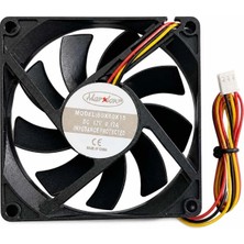 Marxlow 80X80X15 Dc Fan 8cm 12V 3 Uçlu 3p 0.12A