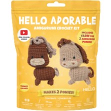 Hello Adorable Gınger The Pony - Türkçe Anlatım Kılavuzlu Amigurumi Örgü Kiti