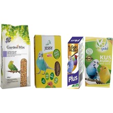 Yetişkin Muhabbet Kuşu Yemi 1kg +Jessy Ballı KRAKER10 Lu+Zonaks Vitamin 50CC+KUŞ Kumu 300GR