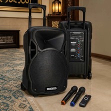 Lastvoice 1200W 15 İNÇ Portatif Şarjlı Mikrofonlu Ekholu Mevlüt Anfisi (LS-P1915EE)