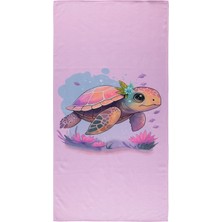 Civil Girls Caretta Careta Baskılı Havlu - Lila