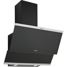 Siyah Silverline 3420 Classy 60 Cm Cam Dekoratif Davlumbaz Duvar Tipi Yüksek Emiş Gücü ile Sessiz Çalışma