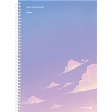 Morning Glory 1000 Çizgili Defter 25,2X17,8 cm Bulut 10230-87179