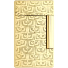 S.T. Dupont Initial Guilloche Gold Daire Işlemeli Puro Çakmağı 20845 - TR7477