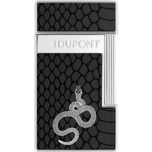 S.t. Dupont Lacquered Slimmy Siyah Puro Çakmağı 28076 - TR8434