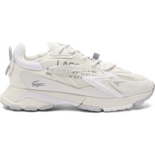 Lacoste L003 Neo Tech 125 1 Sma Mens Leather Sneaker Hakiki Deri Erkek Günlük Spor Ayakkabı Krem