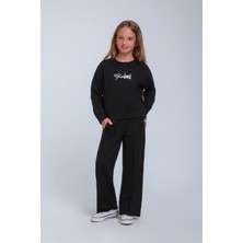 Hause Kids 5-14 Yaş Gloss&go Twist Kız Çocuk Takım-Siyah