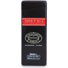 Cohiba Tek Torch Pürmüz Partagas Serie P No:2 Özel Üretim Siyah Metal Puro Çakmağı - TR7879