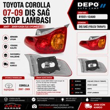 Depo Corolla 07-09 Dış Sağ Stop Lambası