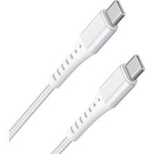 BK Teknoloji 3A / 60W Type-C To Type-C Örgülü Hızlı Şarj ve Data Kablosu (1 Metre)