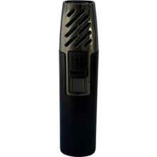 Premium Quality Premiumquality Siyah-Gunmetal Tek Torch Pürmüz Metal Puro Çakmağı