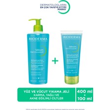 Bioderma Bioderma sebium Foaming Gel Karma Yağlı veCiltler Yüz Temizleme Jeli 500 ml & 100 ml