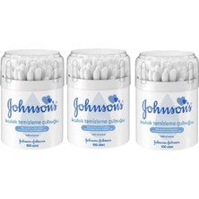 Johnson's Baby Kulak Temizleme Çubuğu 100 x 3 Lü 300 Adet