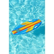 Bestway Çocuk Şişme Surf Deniz Havuz 3-10 Yaş 114 M x 46 cm Şişme Yatak 01 Mavi