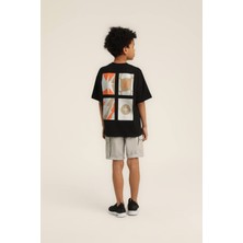 Hause Kids 5-14 Yaş World Black Design Erkek Çocuk Takım-Siyah