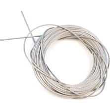 Bross Otomotiv Araç Cam Kriko Tamiri Için 7x7 Çelik Tel Halat Tamir Kablosu Çap: 1.6 mm Uzunluk: 10 Metre