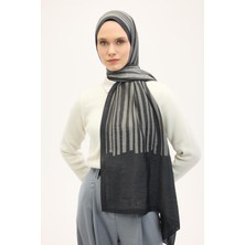Silk Home Urban Hours Orya Siyah Mayda Şal 190X70