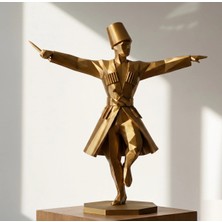 TSC Gold Renk Adige Kafkas Dekoratif 15CM Hediyelik Eşya Biblo Obje
