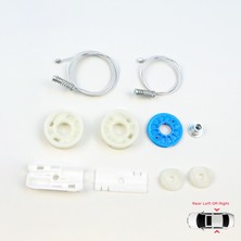 Bross Otomotiv Porsche 911 997 2006-2012 99754301505 99754301605 Için Arka Sağ Veya Sol Cam Kriko Tamir Seti