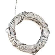 Bross Otomotiv Araç Cam Kriko Tamiri Için 7x7 Çelik Tel Halat Tamir Kablosu Çap: 1.7 mm Uzunluk: 10 Metre