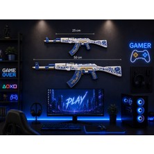 Dekoratif 2d Ak-47 Inheritance | 25 & 50 cm | Oyuncu Odası & Duvar Aksesuarı